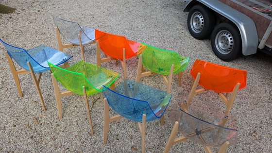 Image 1 of 8x sedia Skitch AKA in plexiglass di Jean Marie Massaud