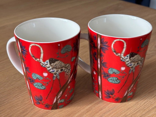 Mug Ittala Taika édition 15e anniversaire rouge 2 x 0,4 L