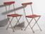 Antique red garden folding chairs (c.1920). Set of 4 pieces – Garden chairs, Wood, Iron (photo 35 of 40)