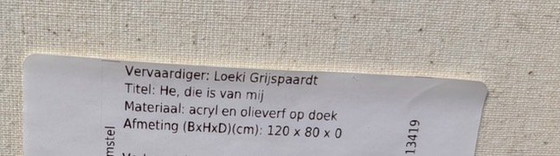 Schilderij ‘Hé, die is van mij’ Loekie Grijspaardt – Schilderijen & Tekeningen, Canvas, Wood (photo 4 of 5)