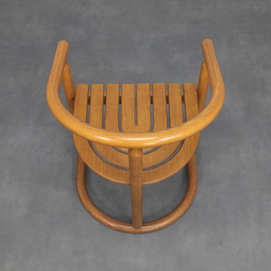 Image 1 of Set di 6 sedie da pranzo in legno curvato di Allmilmö, anni '80