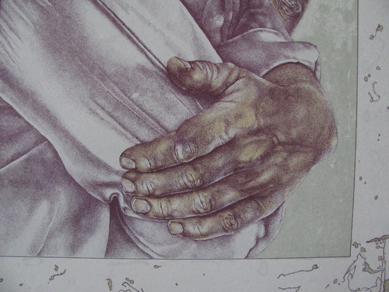 Image 1 of Reiner Schwarz, 'Myself as a Painting Monkey', Lithograph