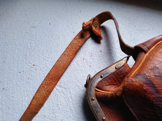 Image 1 of Sacoche de contrôleur de bus Tihuo, Espagne. Cuir, XXe siècle.