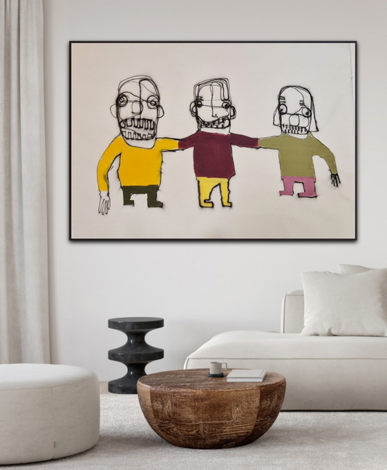 Image 1 of Peinture originale Hamelink : Connexion