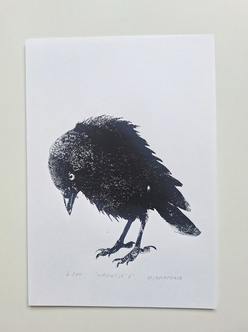 Linoleografia 'Kauwtje'