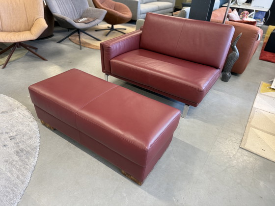 Image 1 of Leolux Bellice Panca Senso Granata Parte finale 110 con poggiapiedi