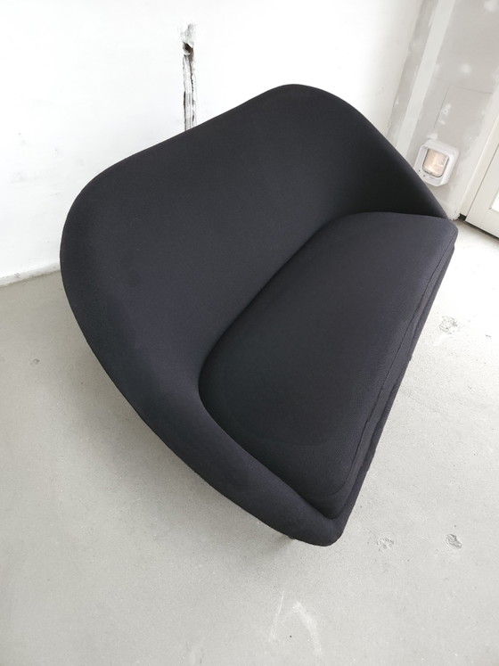 Canapé design Artifort F815 – Theo Ruth – Laine noire – Vintage – Canapés 2 places, Wool (photo 8 of 15)