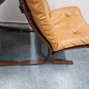 Set Ingmar Relling Siesta Chair Chairs Cognac Leather Vintage Armchair Westnova 60s/70s