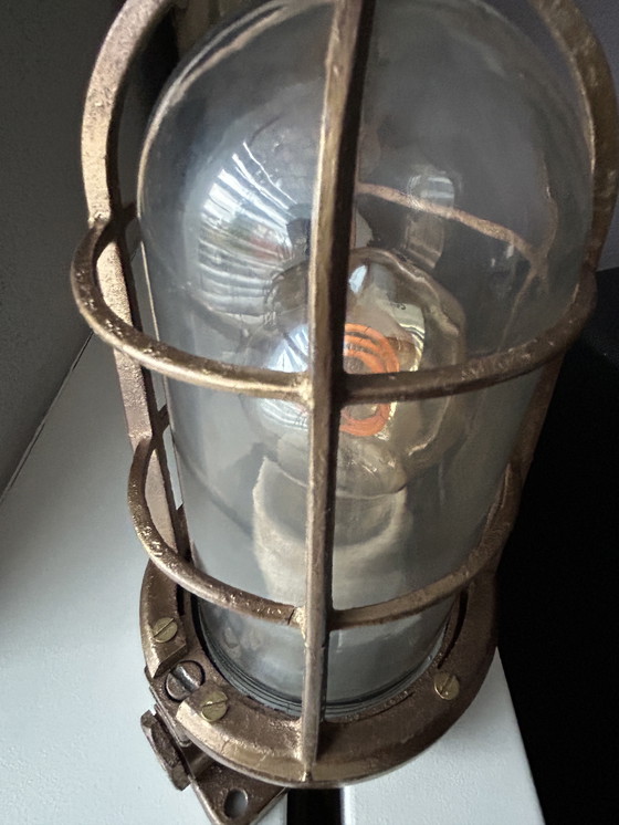 Image 1 of Industry Retro Vintage Cage Lamp Ship Lamp