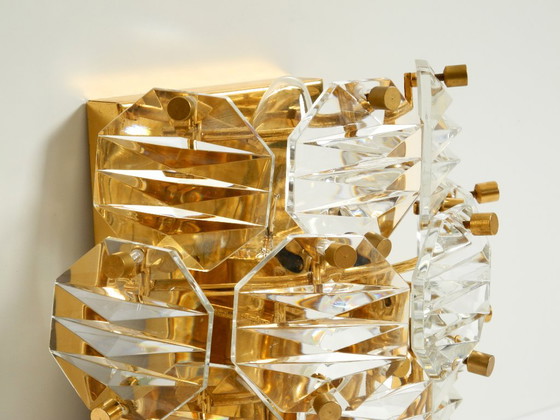 Beautiful Original 1960s Kinkeldey Crystal Glass And Brass Wall Lamp – Wall lights (photo 11 of 20)