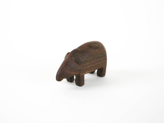 Image 1 of Figurine animale en bois, design danois, années 1970, fabriquée au Danemark