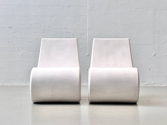 2 Cappellini Fish Chairs by Satyendra Pakhalé, Made in Italy, Side chairs, Other, White (photo 2 of 18)