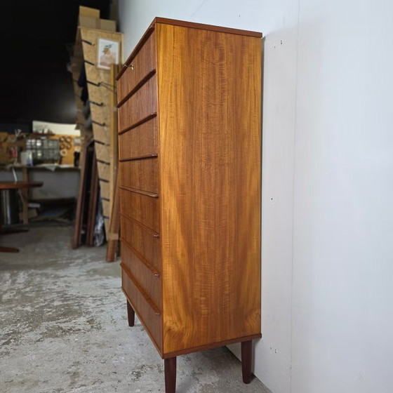 Vintage Danish chest of drawers, tall boy, 8 drawers, teak 1960s – Wood (photo 14 of 16)