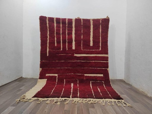 Alfombra tradicional Beni Ouraine tejida a mano, 150/250 cm. – Accupunto, vloerkleden en tapijten, Wool