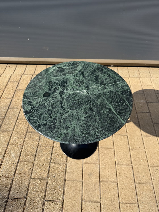 Image 1 of Table d'appoint Knoll Tulip en marbre Alpe Verde en parfait état !! Eero Saarinen