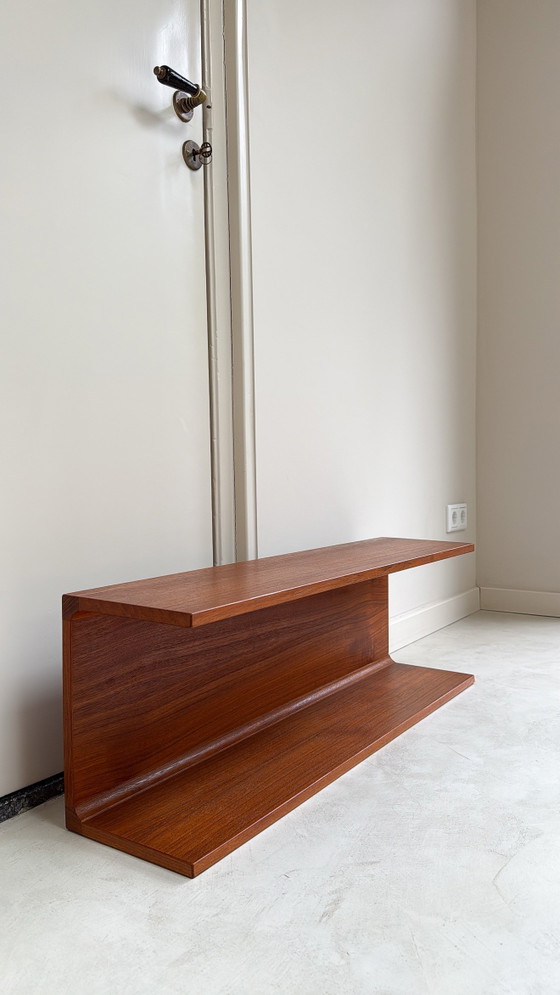 Mensola da parete vintage danese in legno di teak Pedersen & Hansen – Scaffali a muro, Wood (photo 8 of 13)