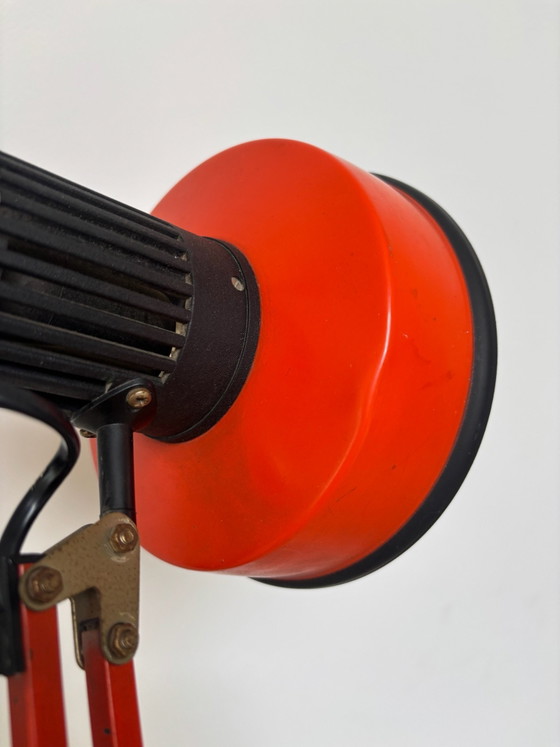 70s Vintage orange architect lamp, working with table clamp, Table lamps, Metal, Red (photo 15 of 15)