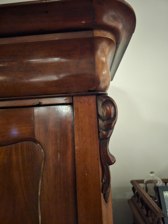 Image 1 of Antiguo armario holandés para ropa blanca con cajones, circa 1800 (transición a Biedermeier), muy buen estado.