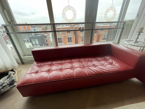 Image 1 of Zanotta Kilt (Emaf Progetti), 2 Banken, rotes Leder