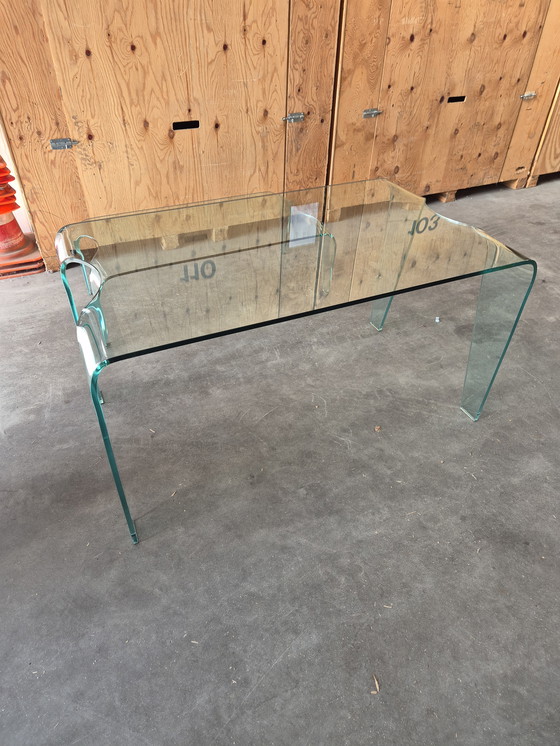 Image 1 of Très bel ensemble table de salle à manger vintage design italien avec table basse