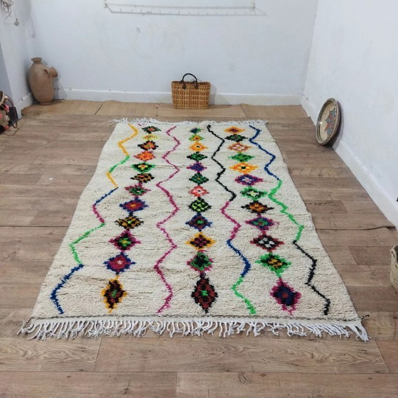Image 1 of Berber Azilal Rug – Natural Wool Handwoven (250 × 150 cm)