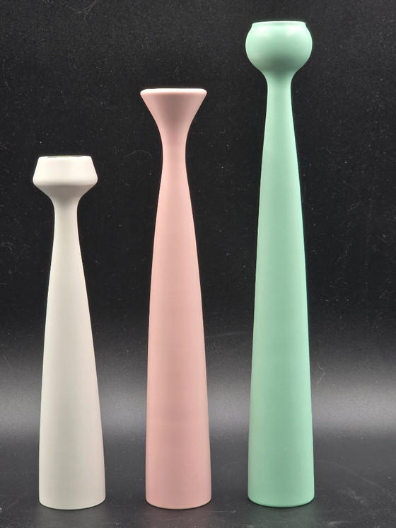 Image 1 of  Set of 3 candlesticks, Anders Nørgaard for Applicata