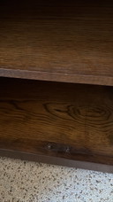 Sideboard 200 cm. Massives dunkles Eichenholz. 4 Schubladen, 4 Türen.