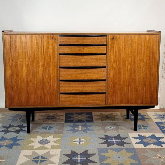 Image 1 of Credenza scandinava in teak mini enfilade, Danimarca 1960