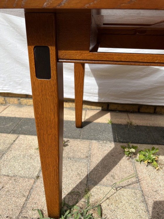 Image 1 of Table basse Art Nouveau en bois de cerisier
