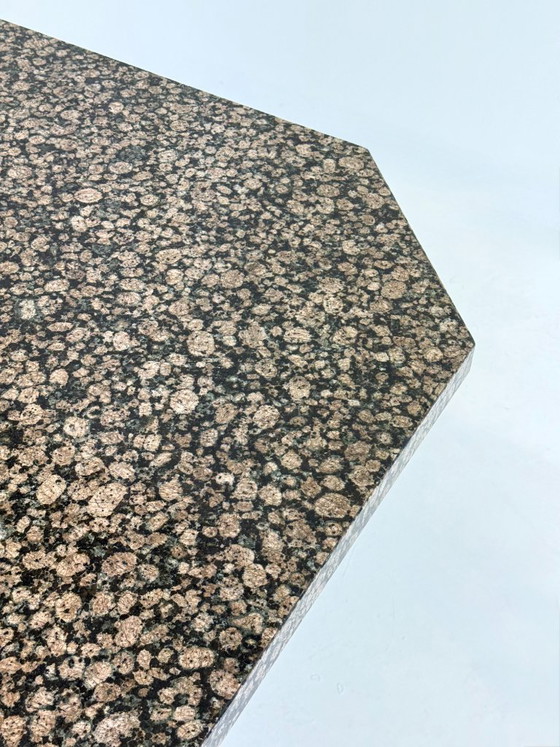 Art Deco Dining Table with Octagonal Granite Top – Stone (photo 9 of 9)