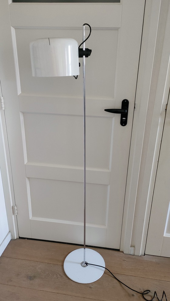 Image 1 of Vintage Floor lamp white chrome vintage lamp