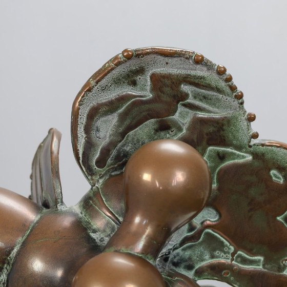 Image 1 of Abstrakte organische Bronzeskulptur von César Bailleux, Belgien, 1980er Jahre