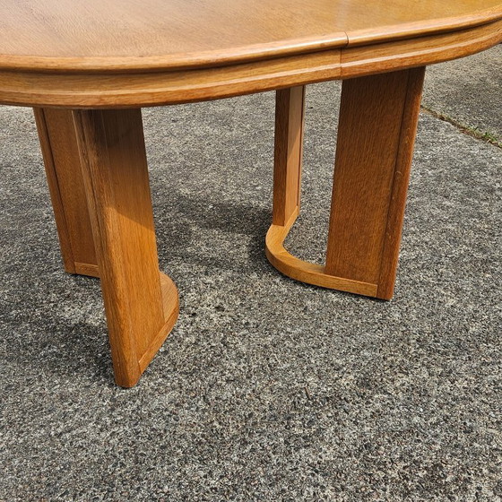 Image 1 of Table de salle à manger danoise extensible - Table de salle à manger post-moderne - années 80