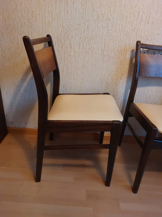 Image 1 of 5x vintage dining room chairs Danish style