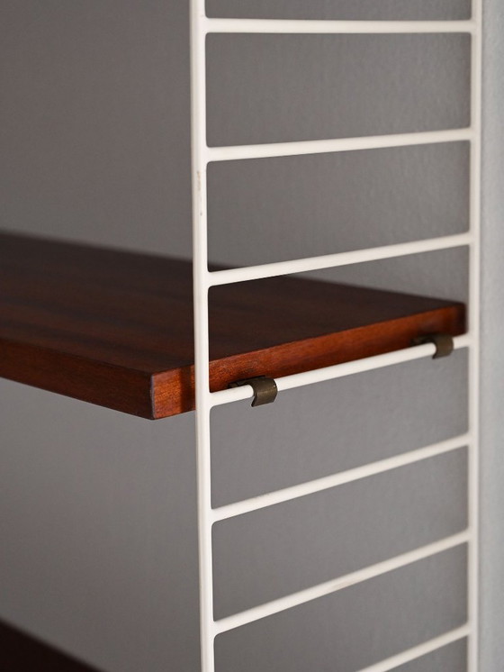 Image 1 of Scaffale a muro scandinavo Hylla del 1960 in mogano