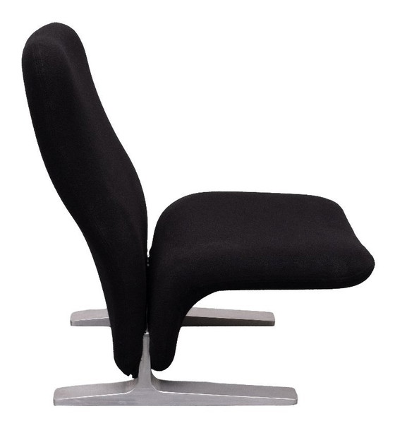 F780 Concorde Lounge Chair by Pierre Paulin for Artifort, Poltrone, Alluminio, Nero, Vintage (foto 3 di 11)