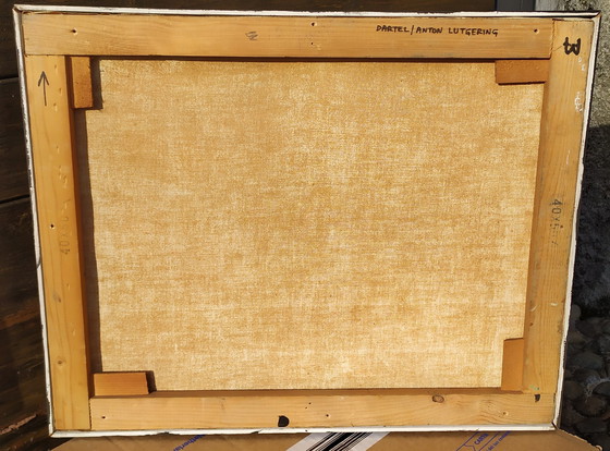 Image 1 of Toile vintage de Lutgerink Anton Dartel, Pays-Bas 1964