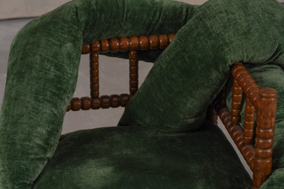 Image 1 of Sedie Bobbin vintage, reinterpretate da Corina Olaru, Olanda, anni '30, set da 2