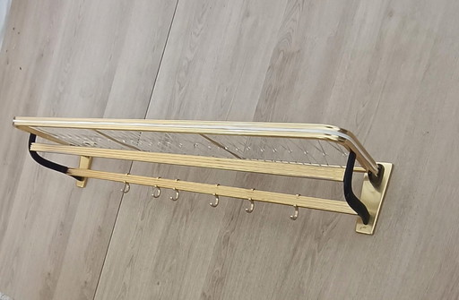 Grand porte-manteau à cordes des années 1950