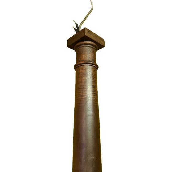Image 1 of Lámpara colgante francesa de madera con cabezas de águila de alrededor de 1900