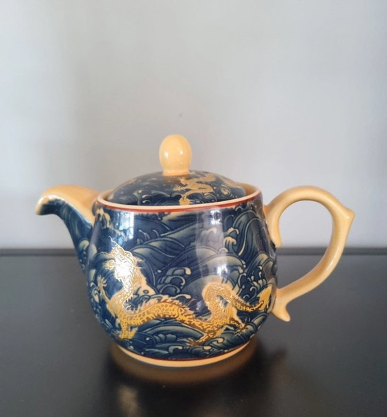 Belle vaisselle de thé en porcelaine chinoise – Chinoiserie (photo 8 of 8)
