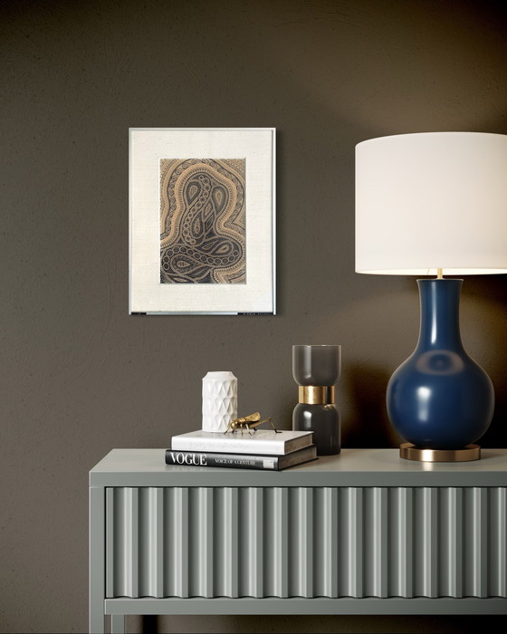 Image 1 of Nicole Vaysse - Art Brut circa 1970 - Tinta china - enmarcado