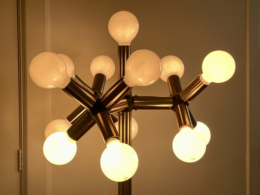 Rare lampadaire atomique des années 60 par Trix & Robert Haussmann, Suisse