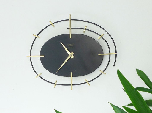 Rare horloge à transistors Vedette - ORTF France - Milieu du siècle - Années 1950-1960 - Style atomique vintage