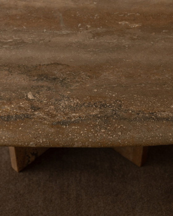 Image 1 of Vintage travertine coffee table, 1970s