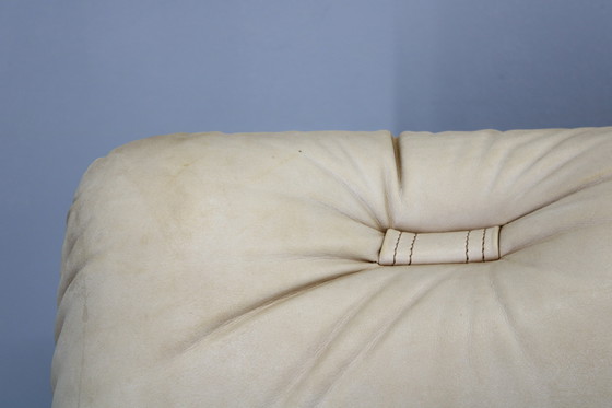 Image 1 of Eiken Scandinavische 3-zitsbank uit 1960 met lederen bekleding