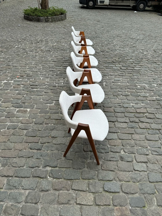 Image 1 of 6 "Compass" Chairs, By Kai Kristiansen, Denmark, 1960's