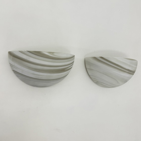 Image 1 of Juego de 2 grandes apliques de pared Carrara de Peil &amp; Putzler, década de 1970