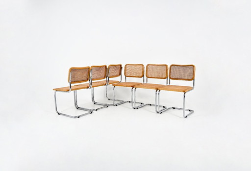 Dining Chairs Style B32 by Marcel Breuer, Set of 6
