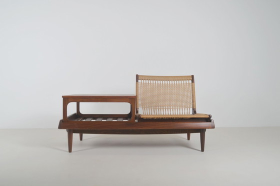 Image 1 of Set Deense zetels TV161 ontworpen door Hans Olsen voor Bramin, jaren '50